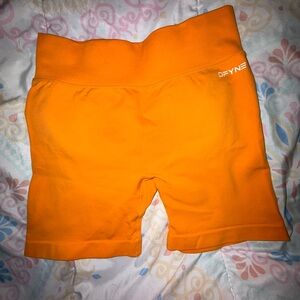 DFYNE Women's Orange Athletic Shorts